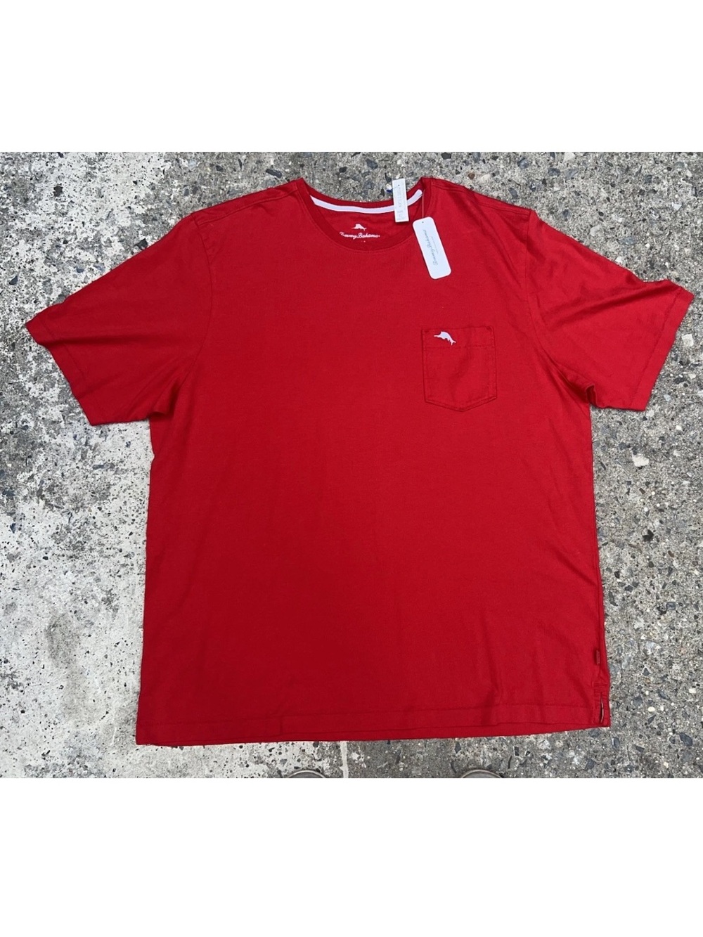 Tommy Bahama New Bali Skyline Tee Red XL 100% Pima Cotton